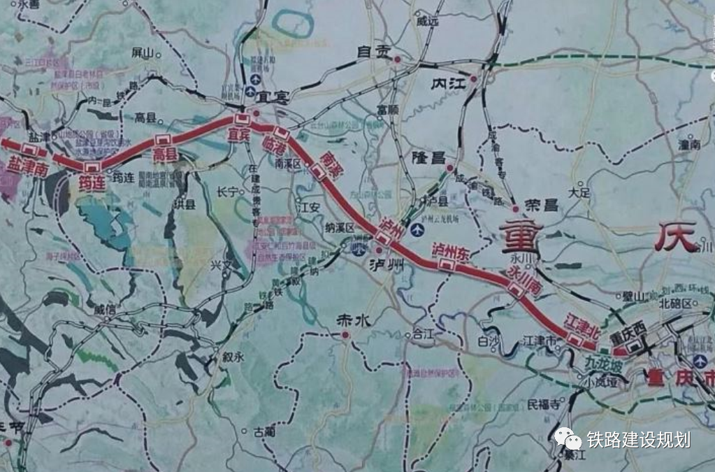 渝昆高铁重庆至宜宾段施工招标！12月底正式开工2025年竣工