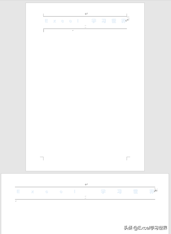 如何制作出自適應頁面寬度的 Word 頁眉？
