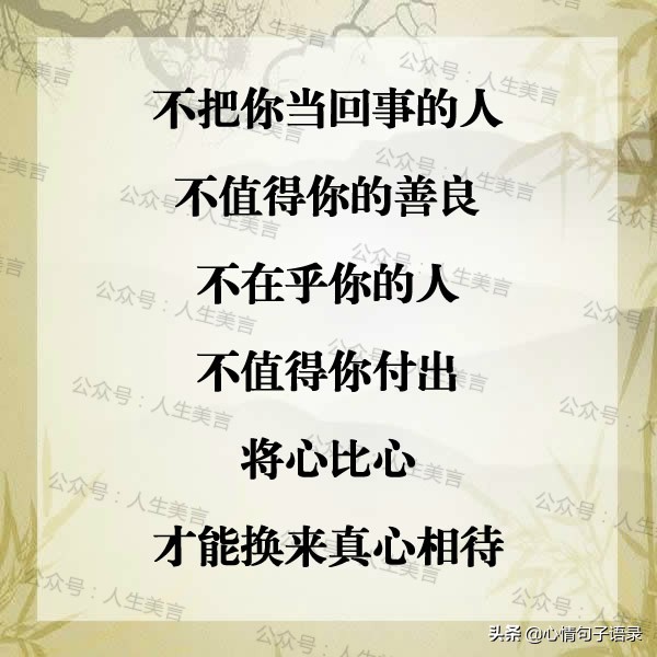 我本善良，但请别把我当傻子！（句句戳心）