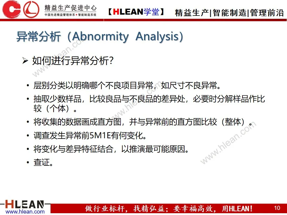 「精益学堂」生产异常管理