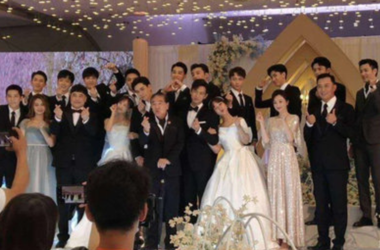 童颜夫妇“世纪婚礼”来袭，杨紫婚纱美上热搜