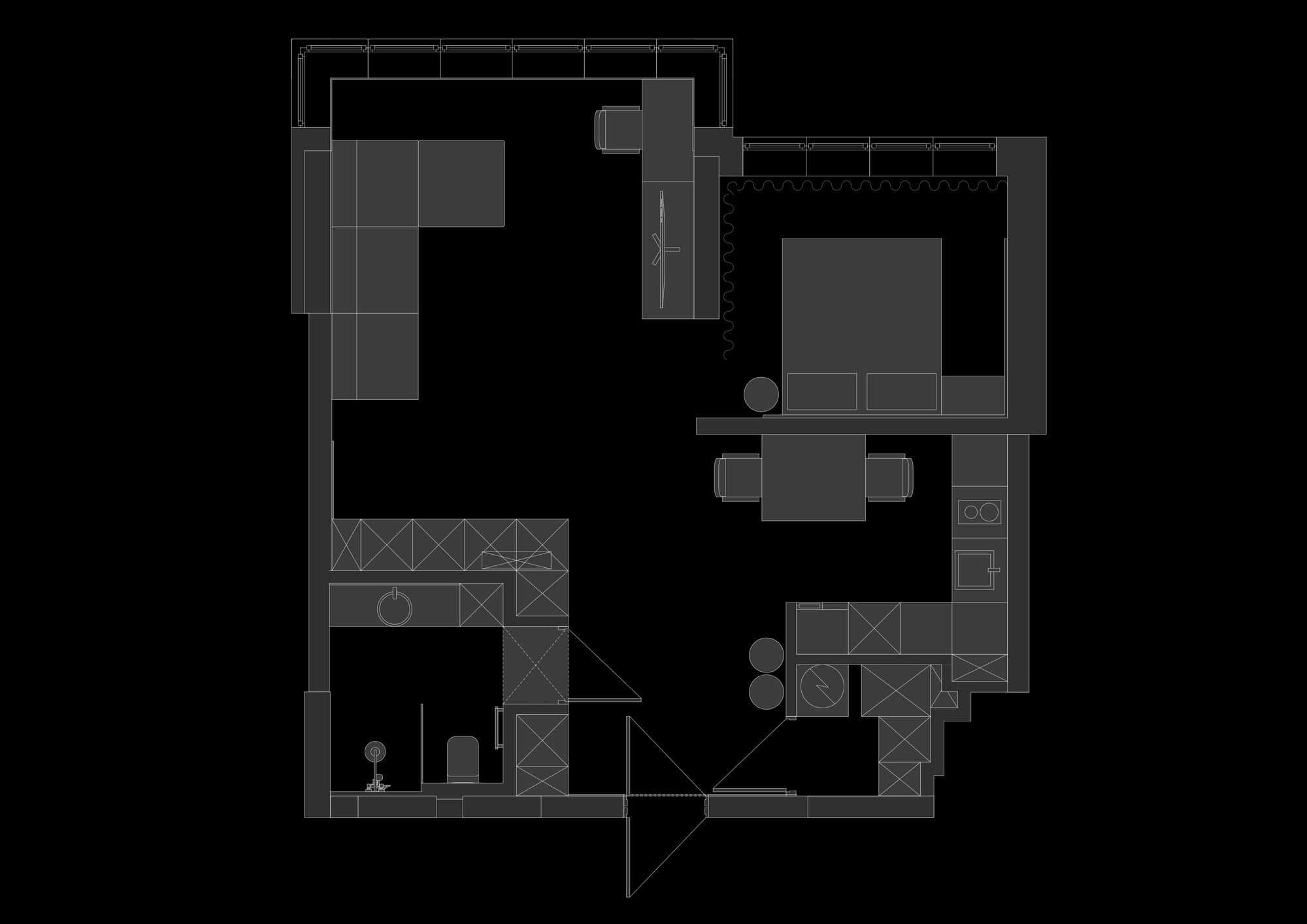 乌克兰58m²公寓，以劳尔色卡7006之名，把家当成生活的舞台