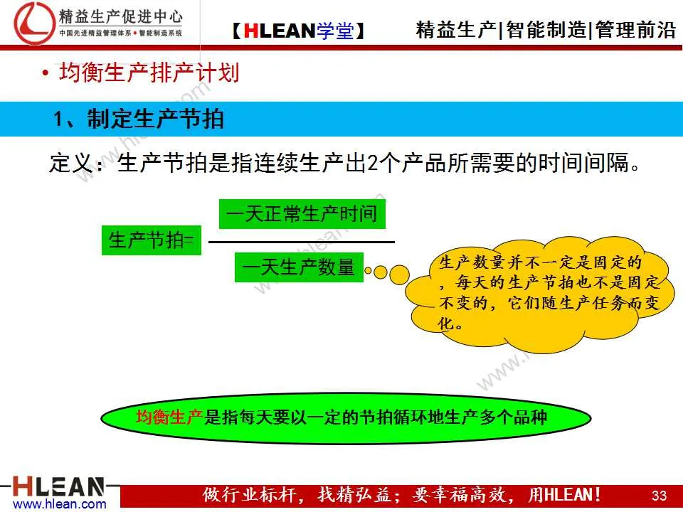 「精益學堂」精益生產之均衡化生產