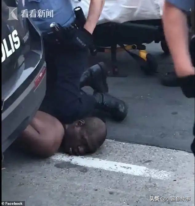 美国黑人男子被白人警察膝压脖子 6分钟身亡引发抗议