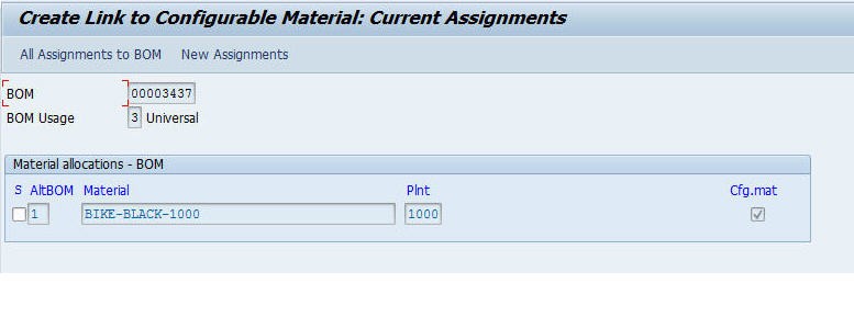 SAP VC销售订单中可配置物料的使用