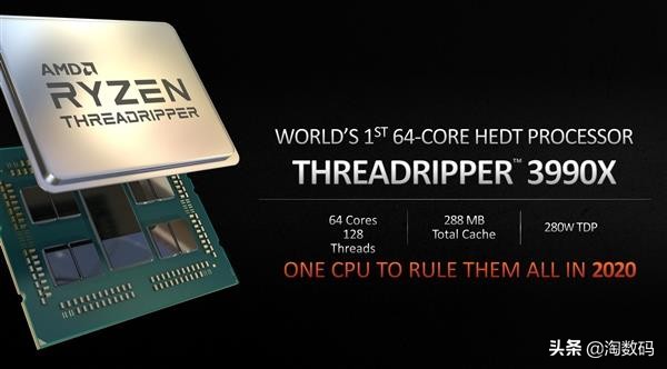 苏姿丰公布Zen2顶尖CPU旗舰级：线程撕裂者3990X：64关键128进程