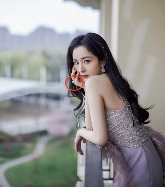 Yang Mi wears skirt of powdery purple ceremony to be like fairy, the spot lays a plan however to turn over, alvine and raised resembling is to gain flesh