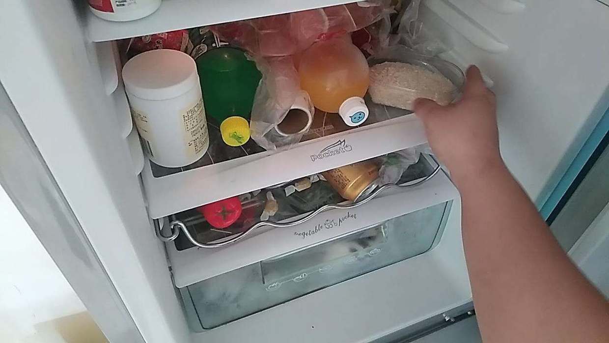 The refrigerator has a peculiar smell, it may be "full" of bacteria. I