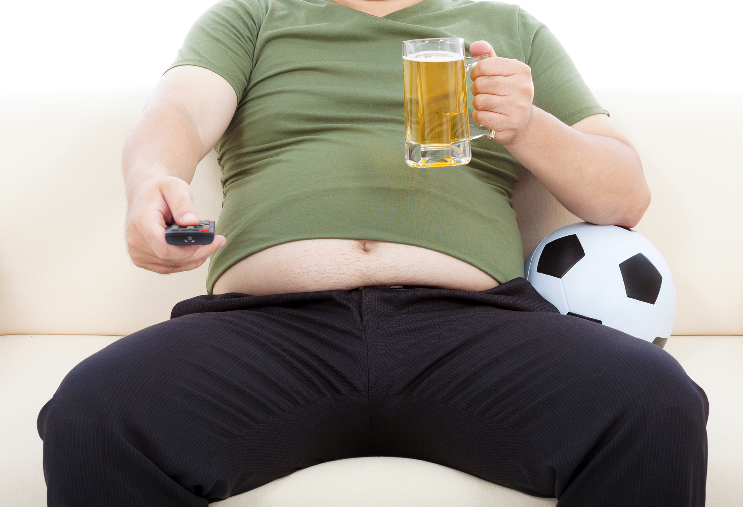 "Beer belly" is not literal!To restore a flat stomach, you have to do