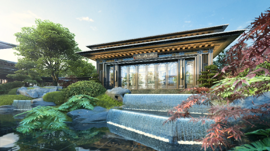 12月30日，建发央玺国风示范区雍容盛放，成都新中式人居