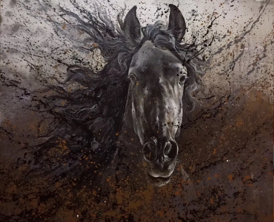 94年小哥用中国风泼墨涂鸦惊艳百万粉丝网友这画风也太酷了吧