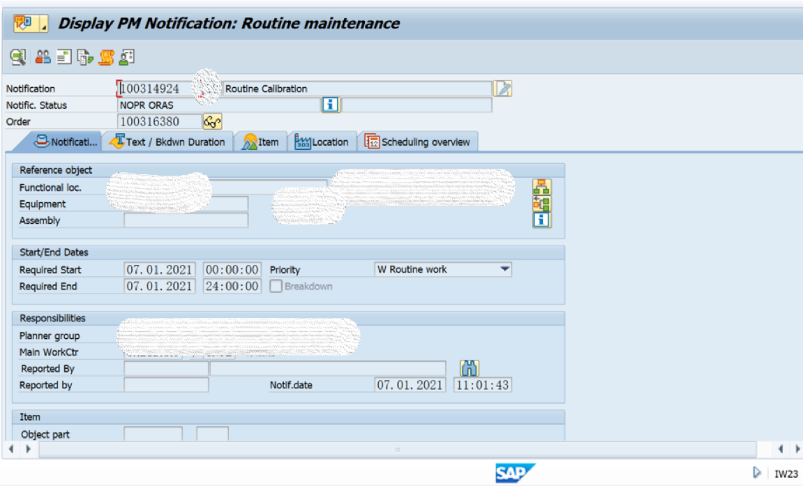 SAP PM 入门系列13 - IW23 显示一个维护通知单