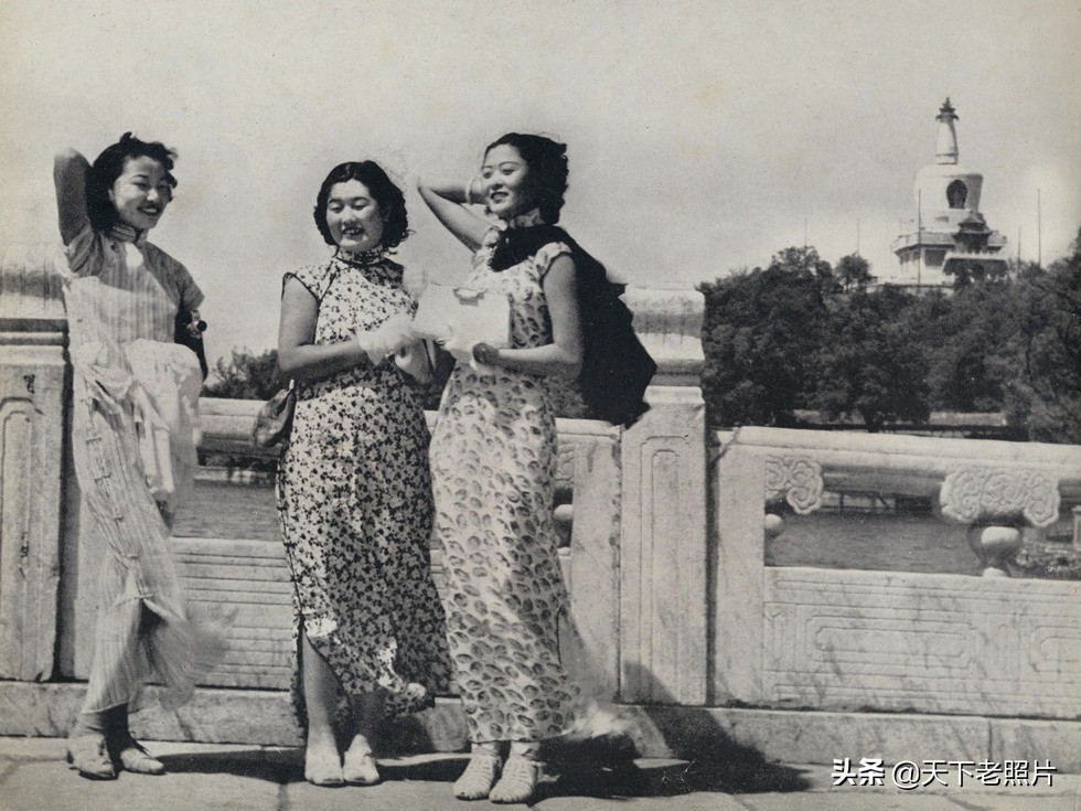 民国期间 老照片中的旗袍美女照片集