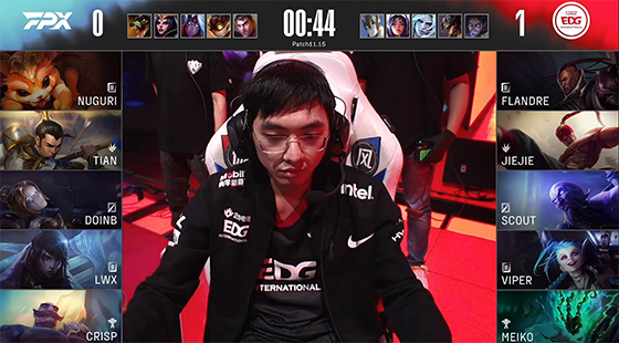 LOL-LPL：Viper厄斐琉斯绝境三杀，EDG 3-1击败FPX夺得夏季赛冠军