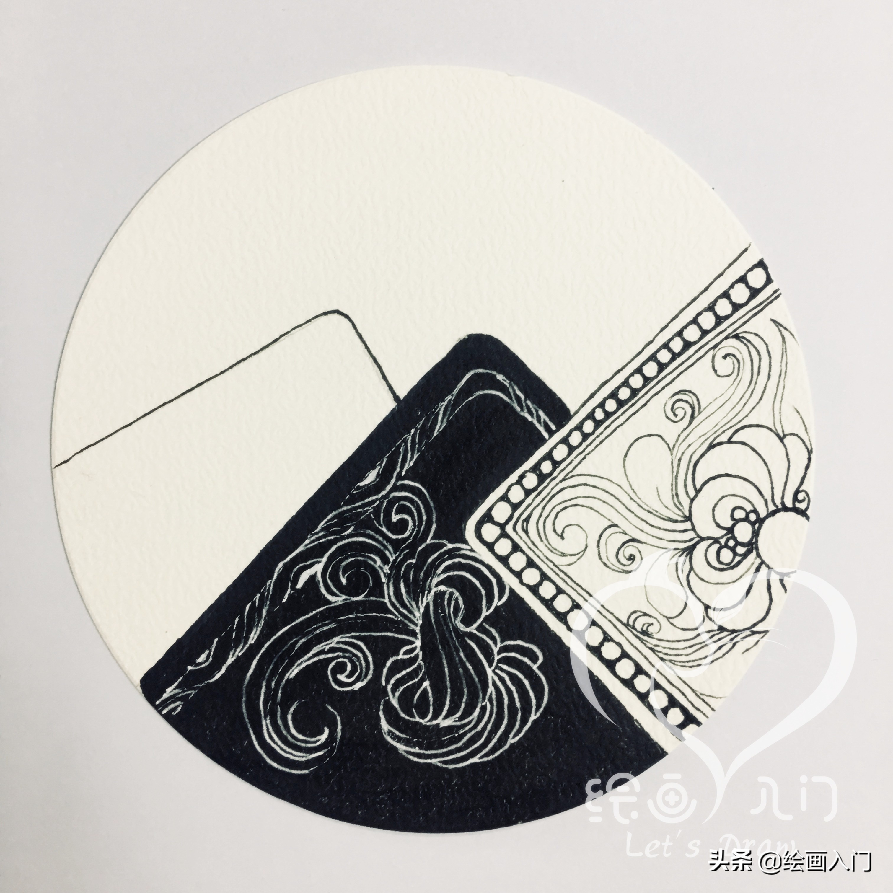 分解步骤│万物皆可画，禅绕画有无数种玩法等待你去探索