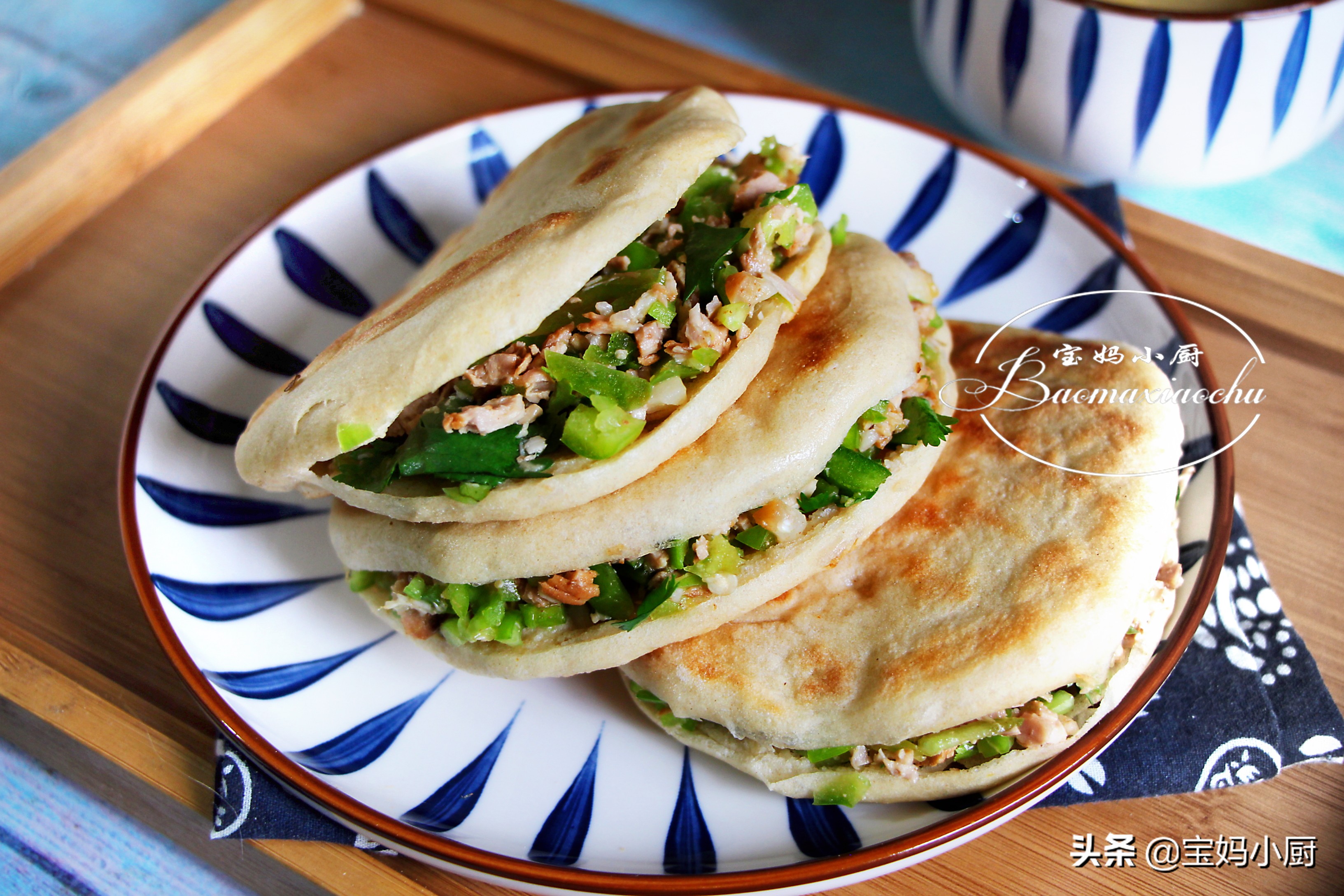 孩子超愛吃的肉夾饃，一次就成功的做法，跟買的一個味，營養味美