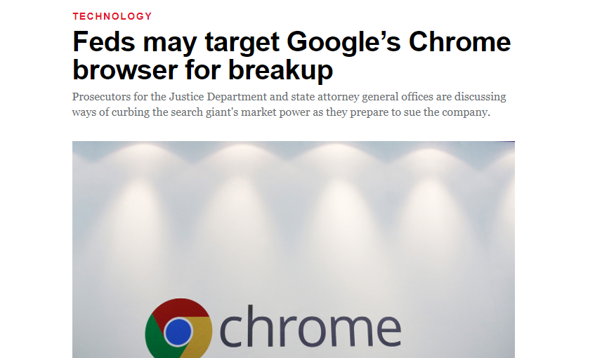 重磅消息！谷歌或将被迫卖掉Chrome浏览器，未来由谁接盘？