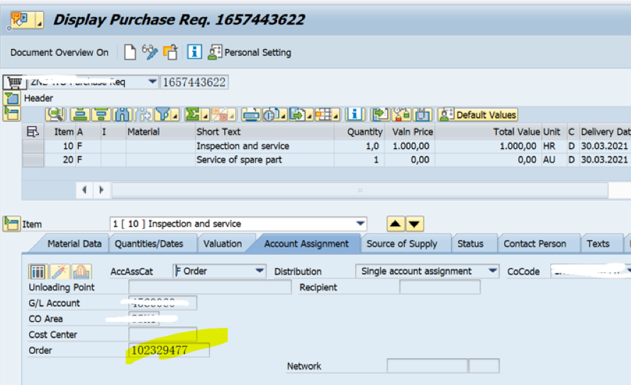 SAP PM 初級系列25 - 維修工單與採購單據之間LINK？