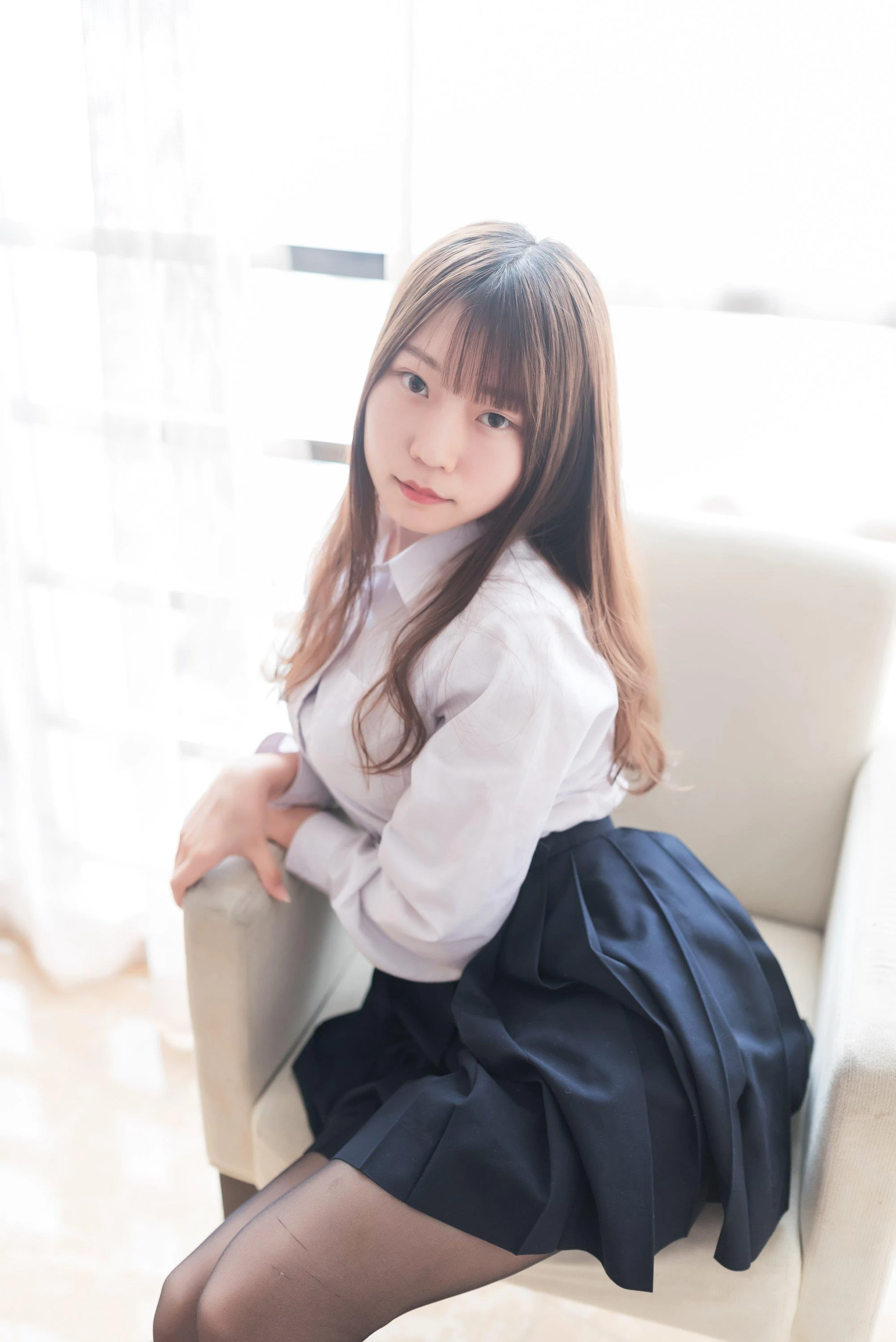 香草喵露露《黑丝JK》[45p]