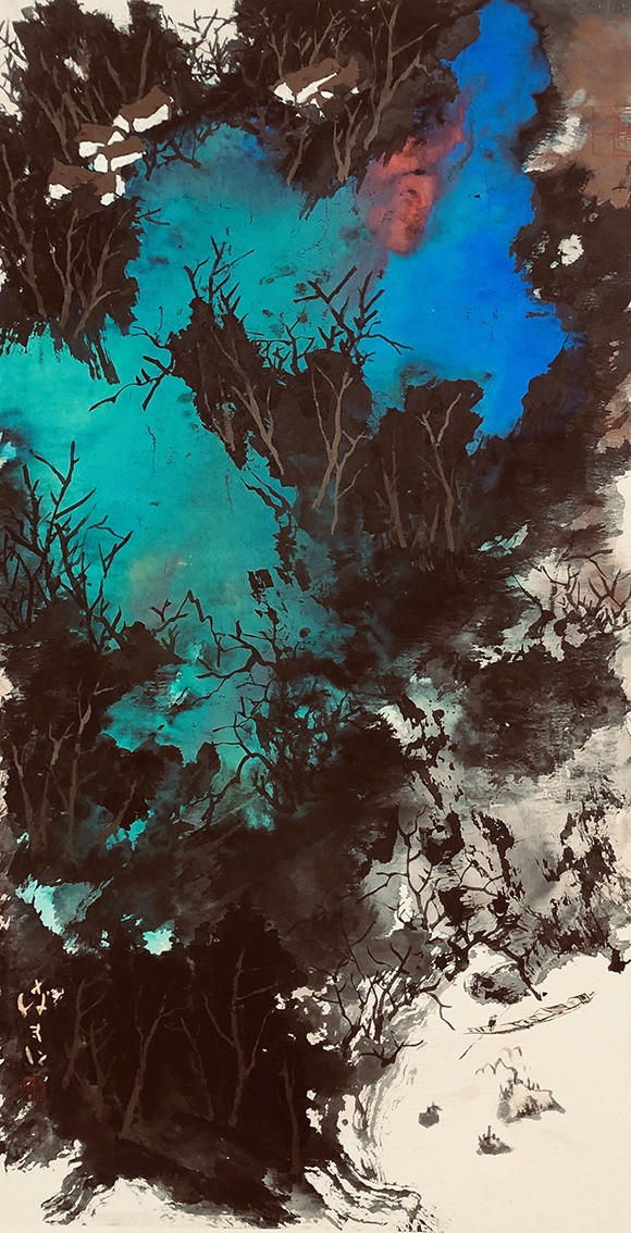 画家李聿仁先生作品——厚实灵动 墨色神韵