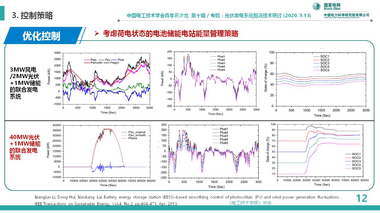 中国电科院李相俊：大容量光储联合发电系统优化控制及工程应用