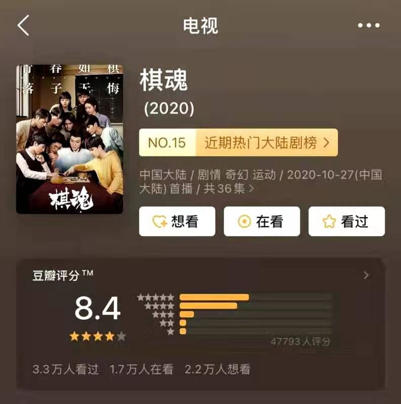 “墜崖式”入坑網(wǎng)劇《棋魂》張超用實(shí)力逆轉(zhuǎn)口碑