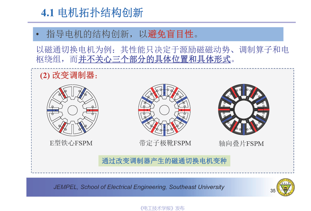 东南大学程明教授：电机气隙磁场调制统一理论及应用