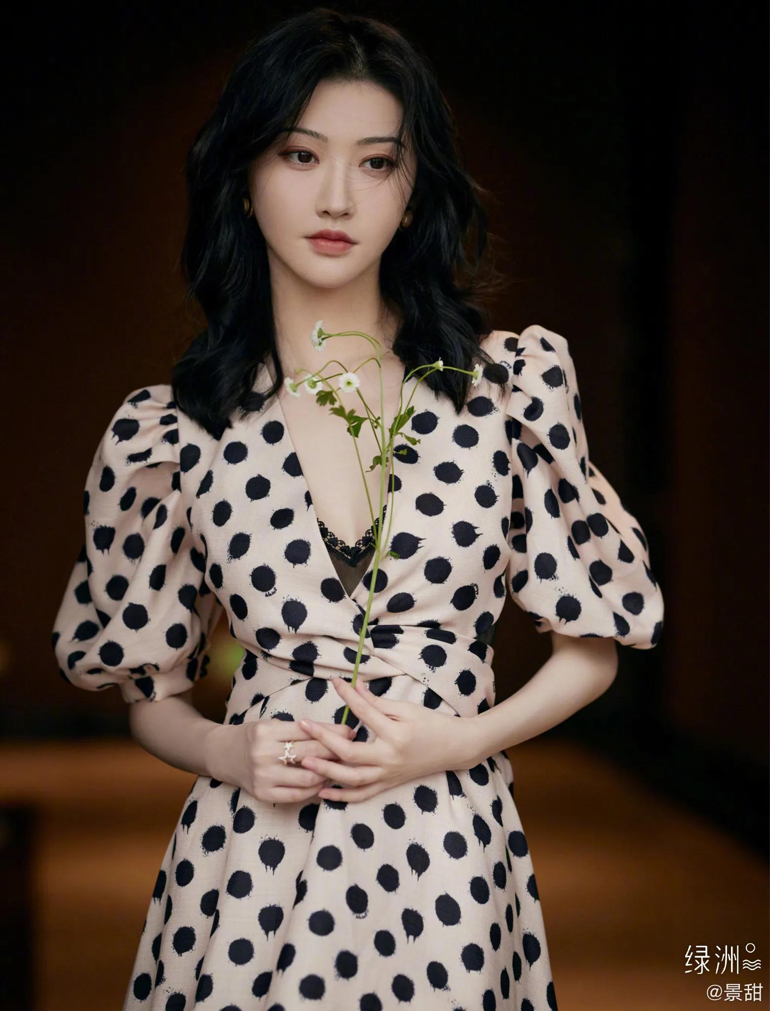 Jing Tian has a showy skirt style, retro and beautiful!(Attach a number ...