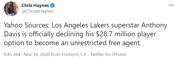 拒絕是為了更好地相守！一眉哪也不會去，美媒列出三大續約方案！-黑特籃球-NBA新聞影音圖片分享社區