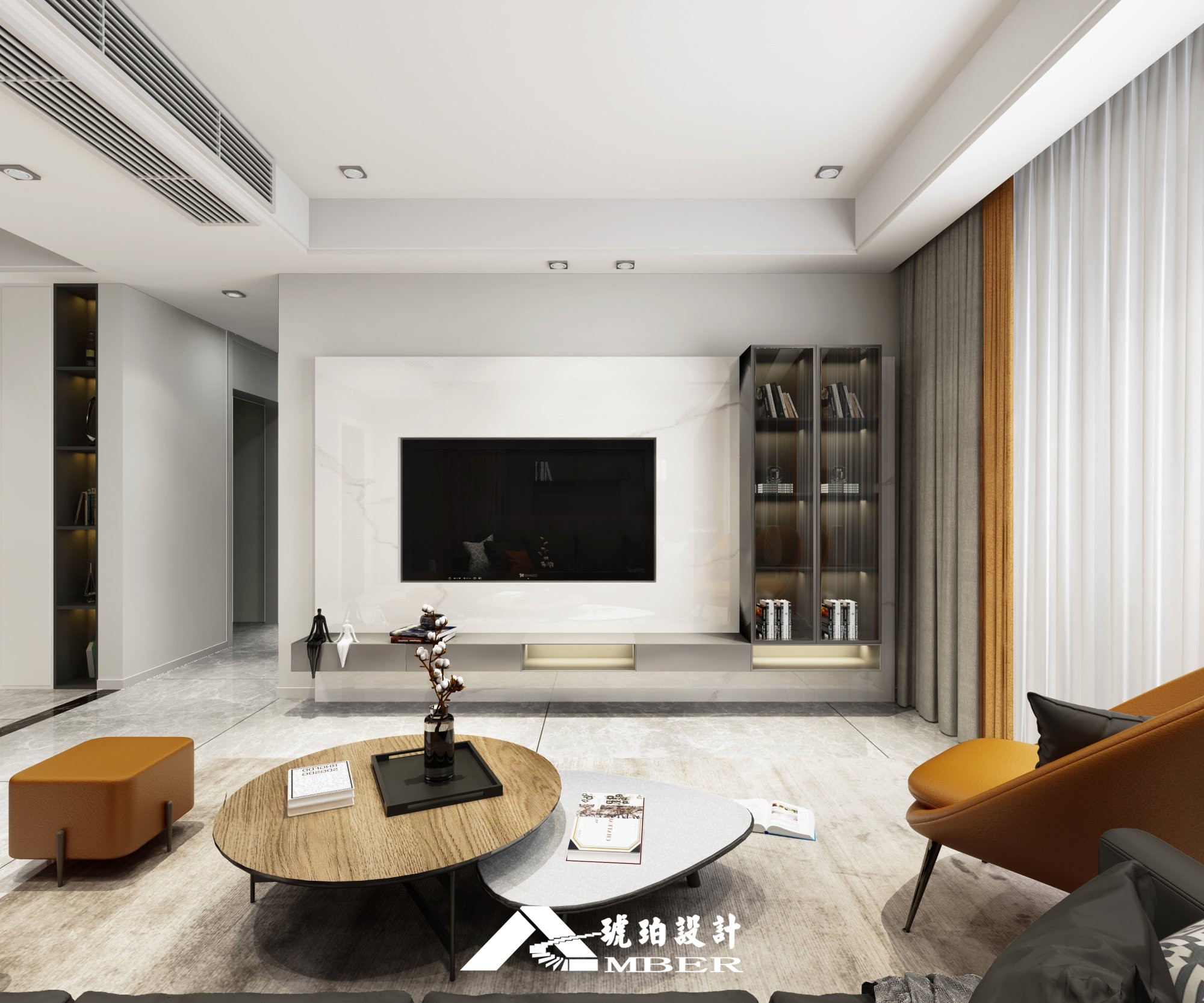 143㎡极简的白与灰，演绎空间里的“轻奢”质感