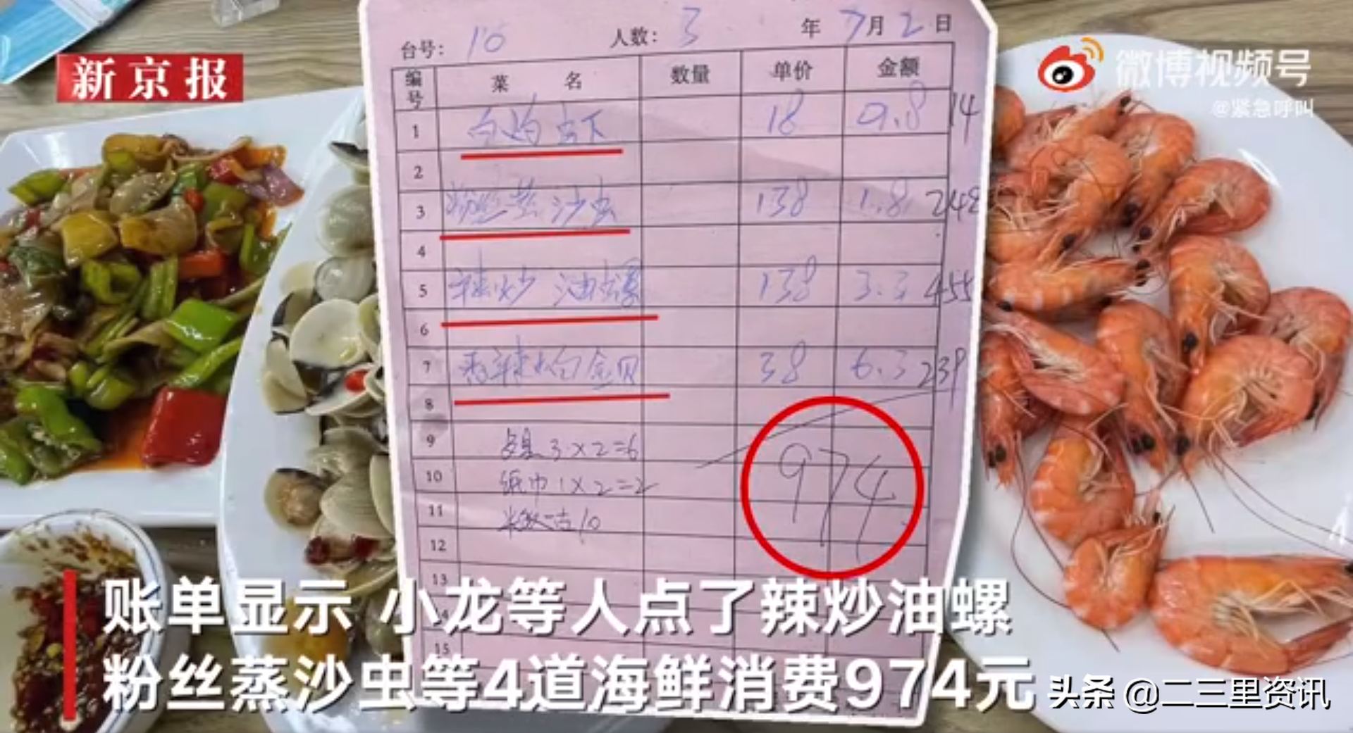 游客点4道菜花费近千元怀疑被宰，市监局称将介入核查