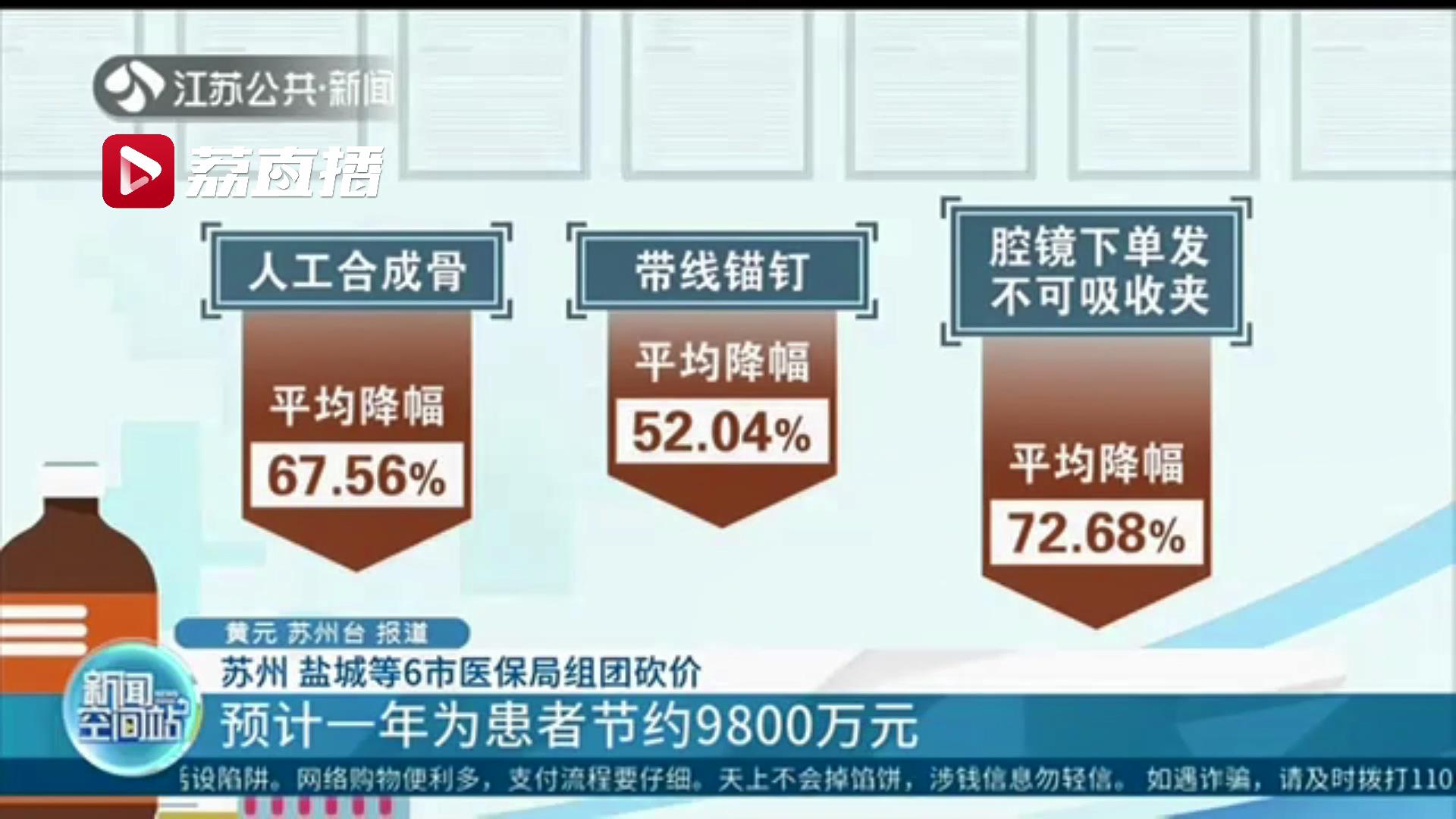预计一年为患者节约9800万元！江苏6市医保局组团砍价