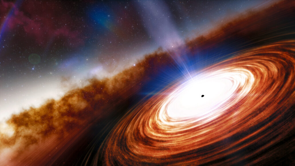 黑洞最新研究发现，有物质在逃离黑洞