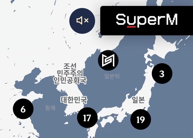 韩网气炸！SuperM 官网地图标注“日本海”被批卖国