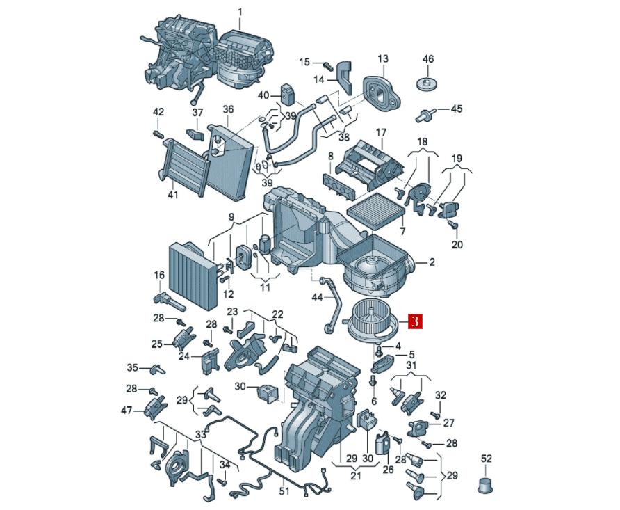 Audi Q3 air conditioner abnormal noise is not cooling, we have sorted