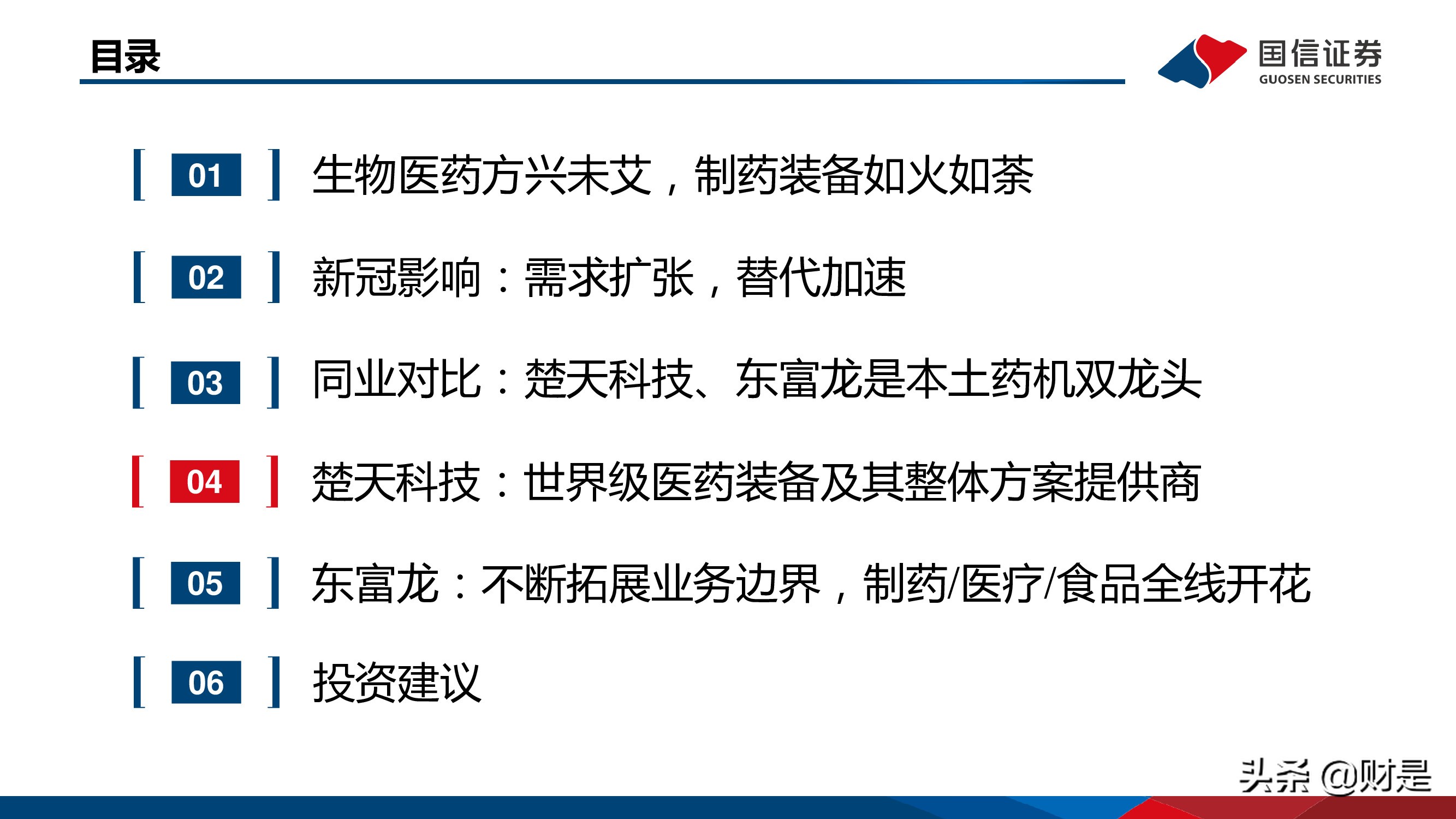 制药装备行业研究报告：替代正当时，龙头最受益