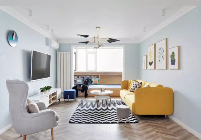 63 square meters of modern and simple small apartment, although it is ...