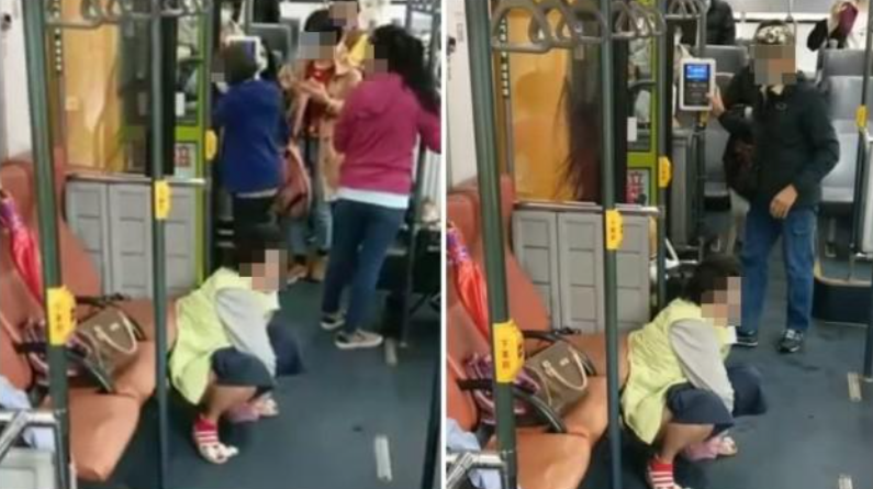 台灣某大媽在公車上，淡定地大便，乘客嚇壞紛紛逃下車
