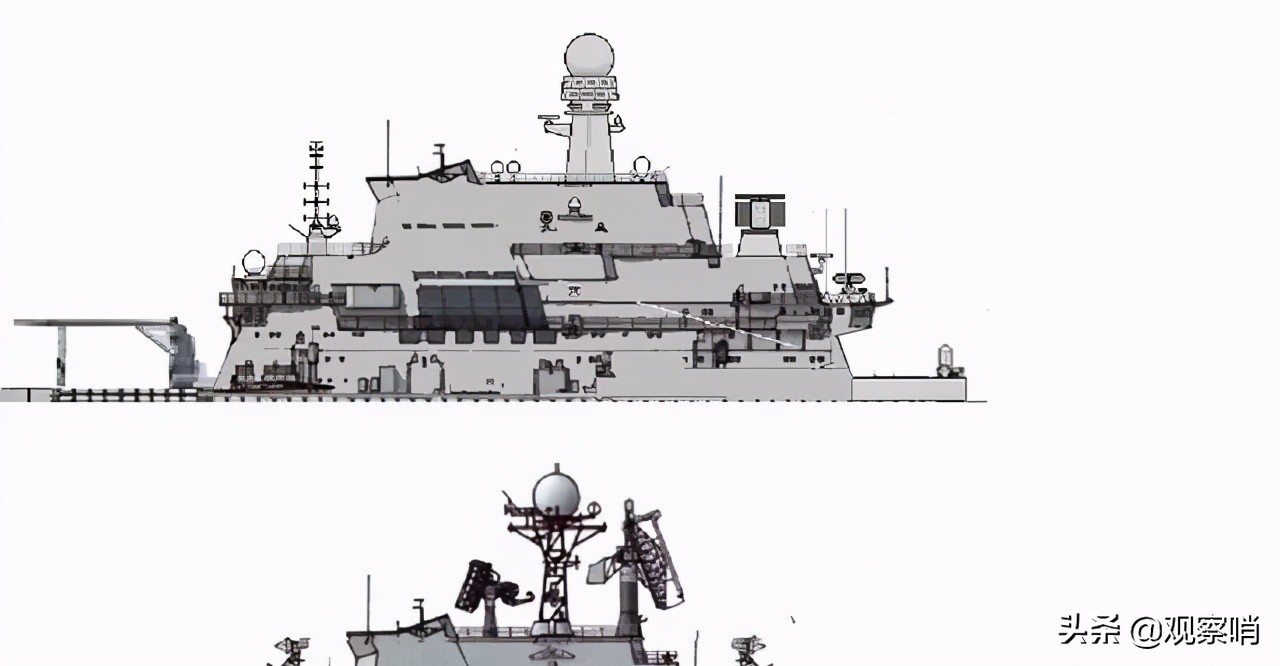 Russia's new stealth frigate, Type 20386 with a displacement of 3,400 ...