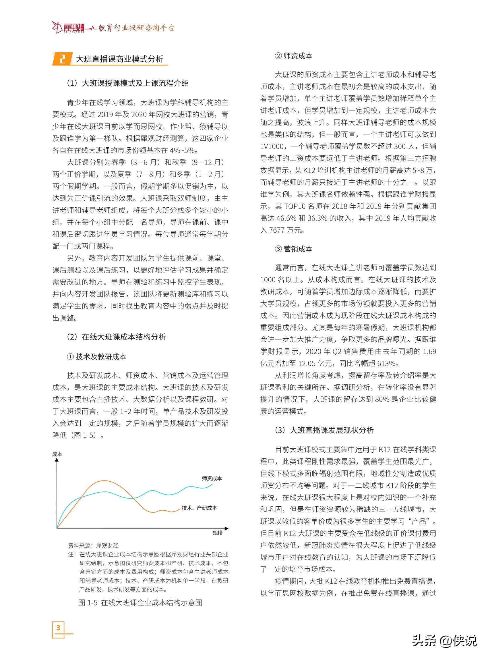 《2021在线直播课班型分析报告》| 犀观财经