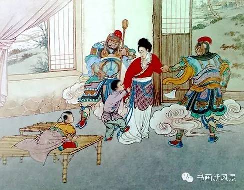 经典《牛郎织女》连环画6张，牛郎织女的神话故事 