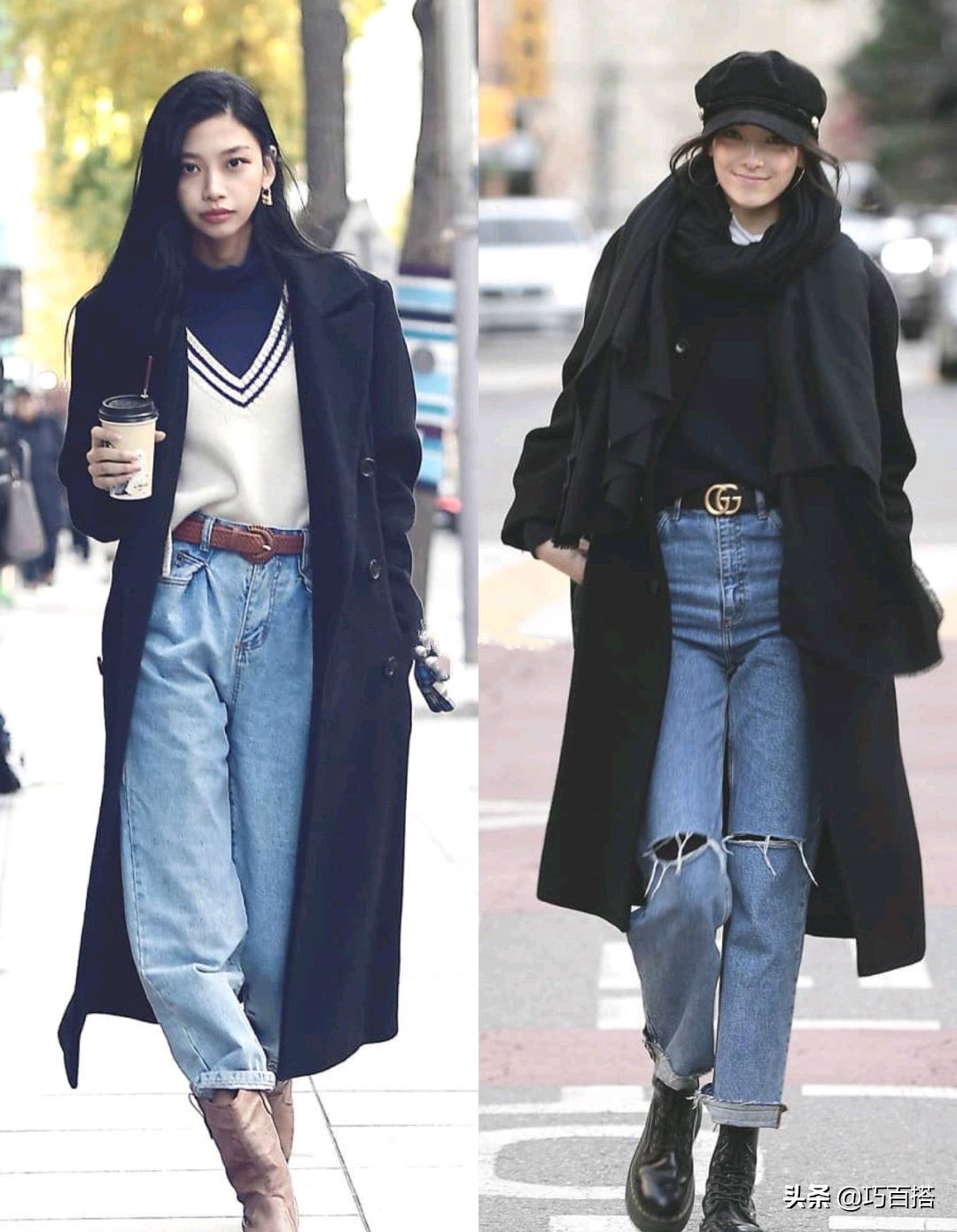 不露腿也時尚的韓國搭配，上身保暖又時髦，怕冷的女生趕緊收藏