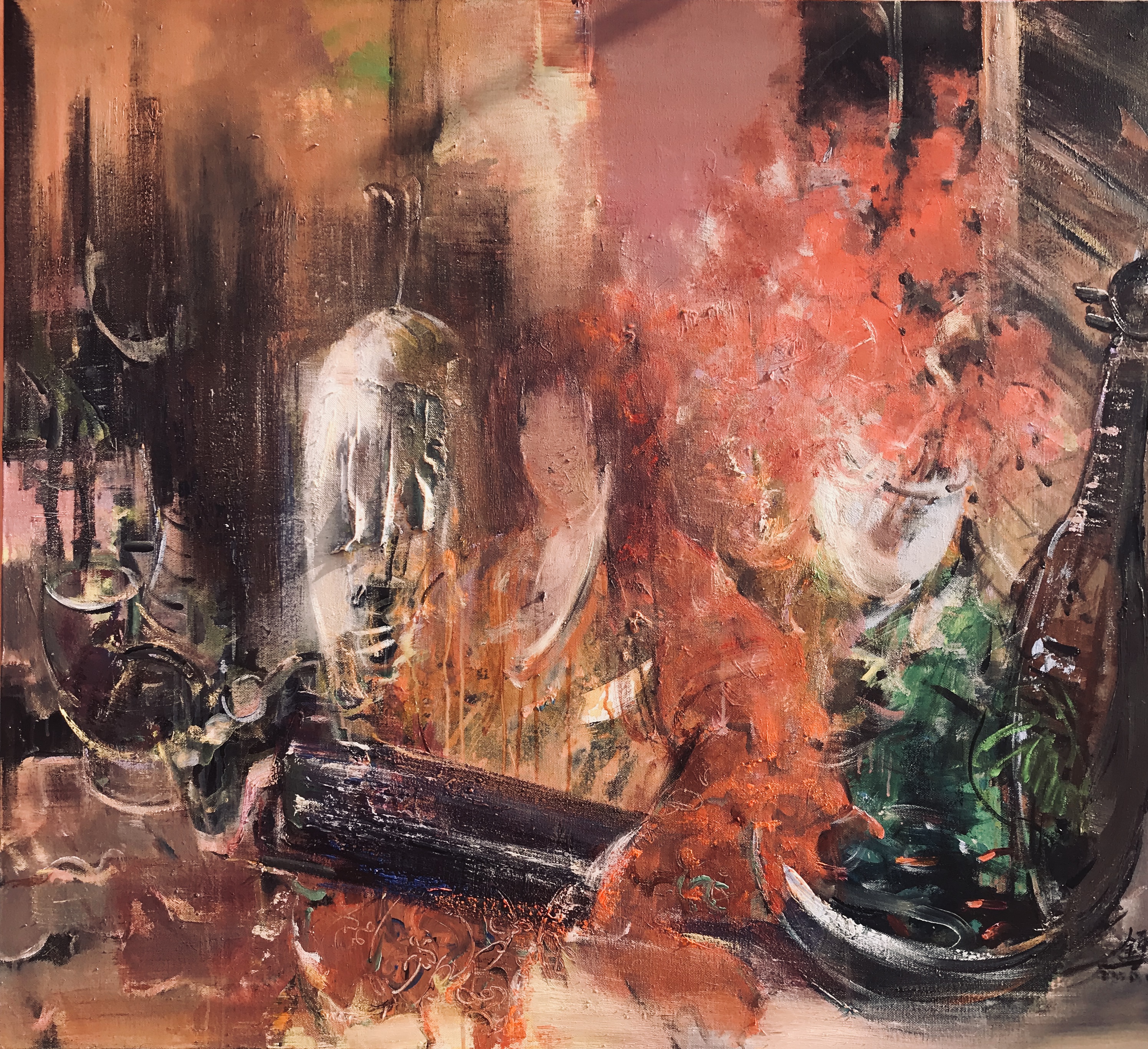 小情节青年油画家张金勇作品赏析