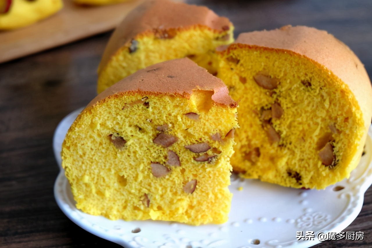 早餐蛋糕自己做，用料簡單做法更簡單，不用烤箱更輕鬆，香甜美味