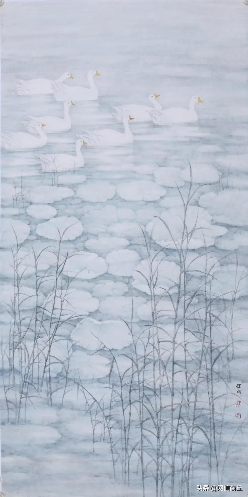 商丘市迎新春书画作品展在行政中心展出