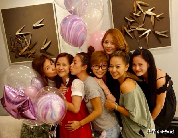 佘詩曼湯盈盈等TVB七魔女齊聚為梁靖琪慶生還有老公恩愛相陪