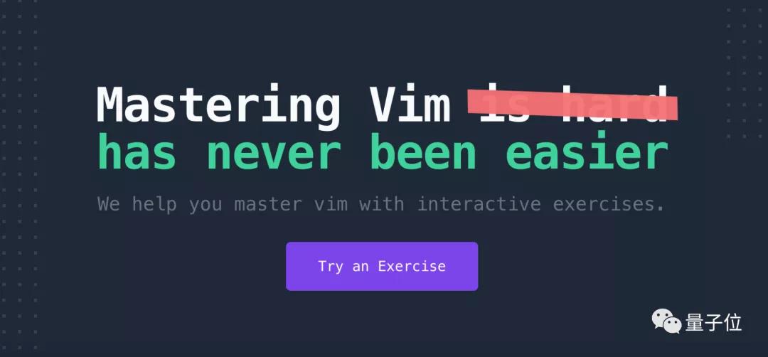 边打“游戏”边学Vim！这款在线、交互的练习工具火了