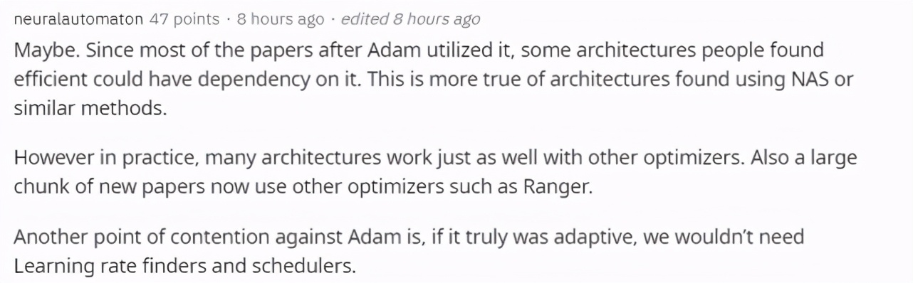Adam真的是最好最佳化器嗎？有人認為不過是神經網路進化的結果