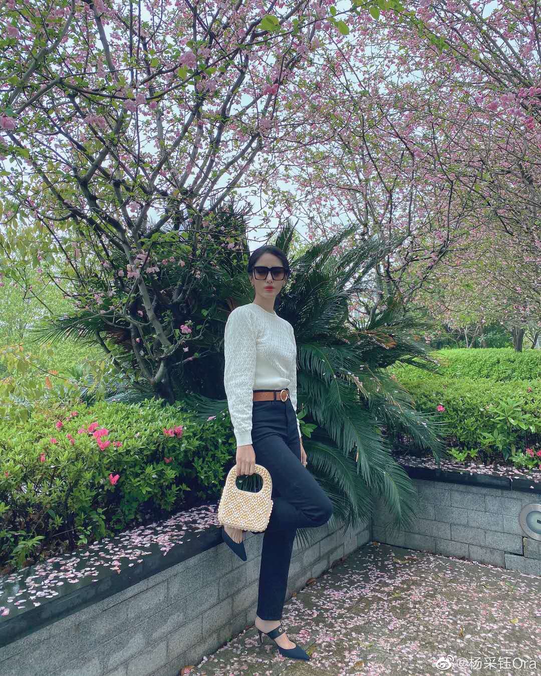 跟着明星学穿搭 | 法式复古派女士杨采钰