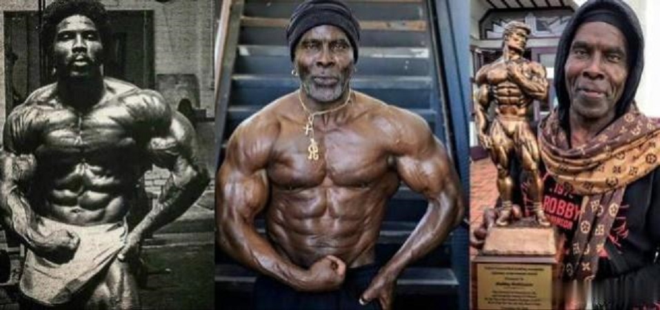 74-year-old Robbie Robinson, Olympia bodybuilding master, 